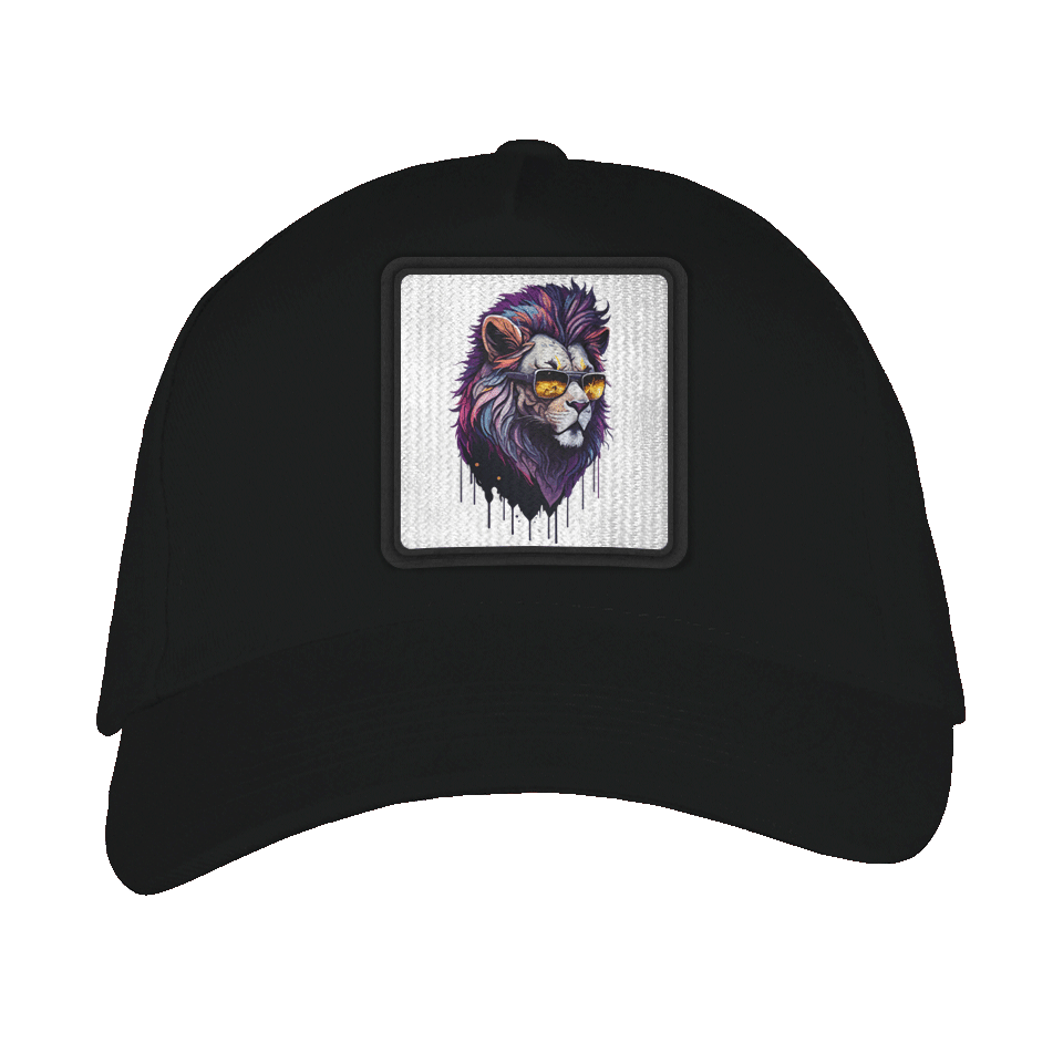 Gorra adulto con parche León Hipster Enfadado