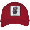Gorra adulto con parche León Hipster Enfadado