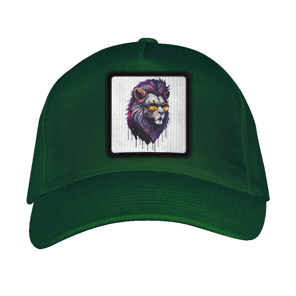 Gorra adulto con parche León Hipster Enfadado
