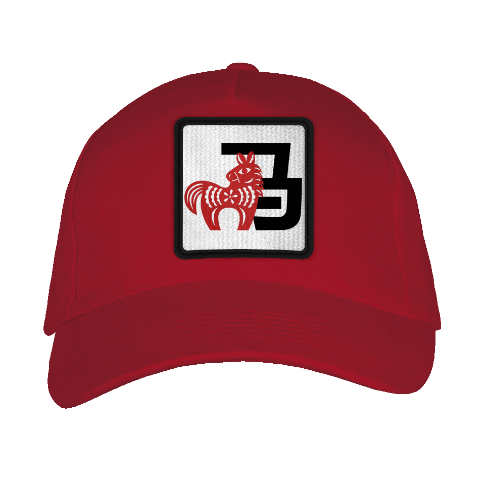 Gorra adulto con parche Año del Caballo