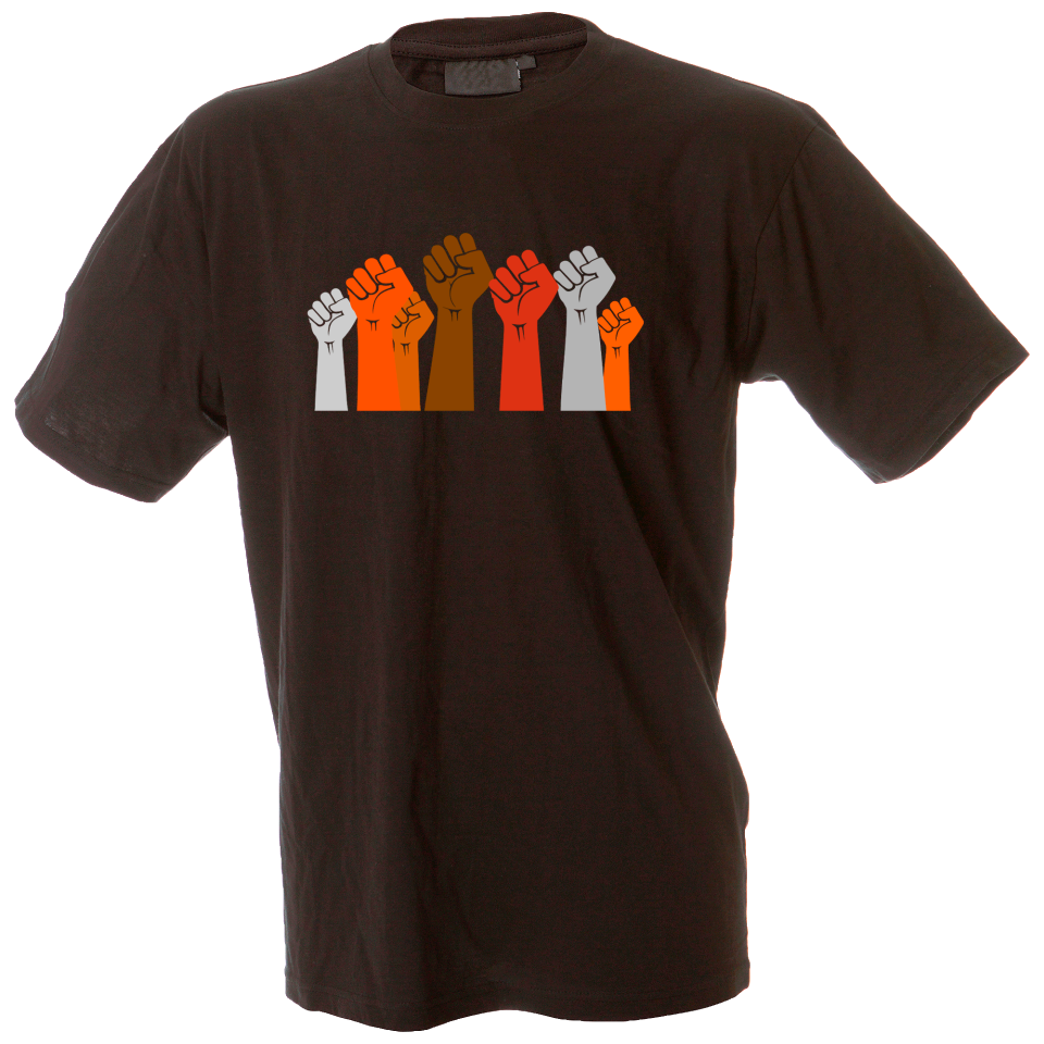 Camiseta hombre puños feministas