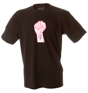Camiseta hombre puño feminista