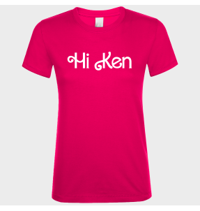 Camiseta algodón mujer Hi K personalizada Vinilo Eco DTF