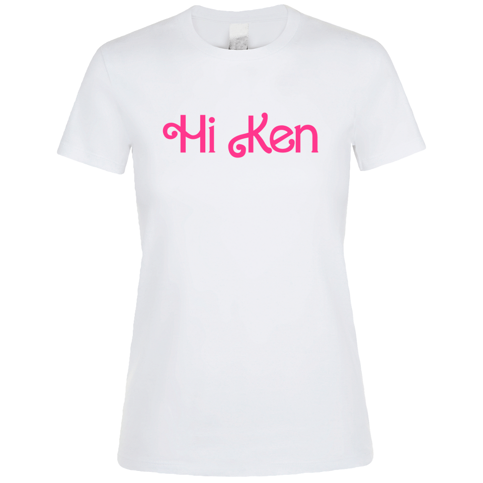Camiseta algodón mujer Hi K personalizada Vinilo Eco DTF