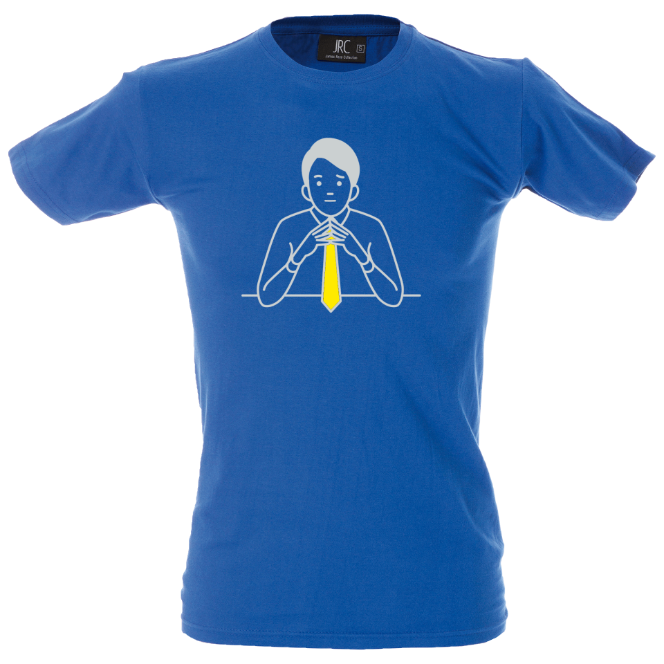 Camiseta hombre señor pensando