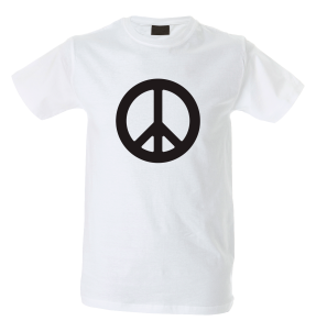 Camiseta hombre signo paz