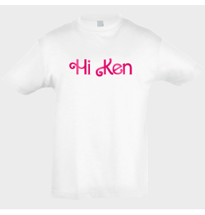 Camiseta algodón infantil Hi K personalizada Vinilo Eco Fashion Metálico