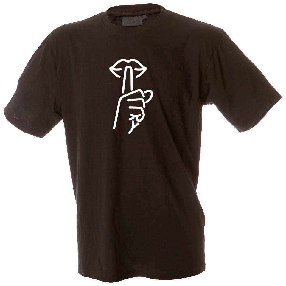Camiseta hombre silencio