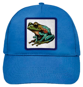 Gorra infantil con parche Rana