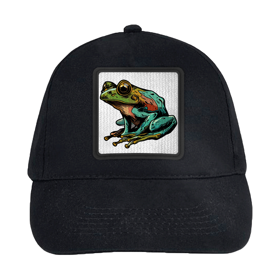 Gorra infantil con parche Rana