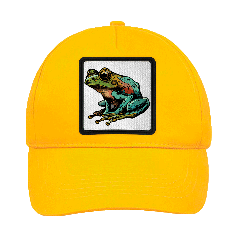 Gorra infantil con parche Rana