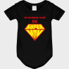 Body bebé para el día de la madre diseño Supermom