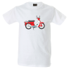 Camiseta hombre vespa roja