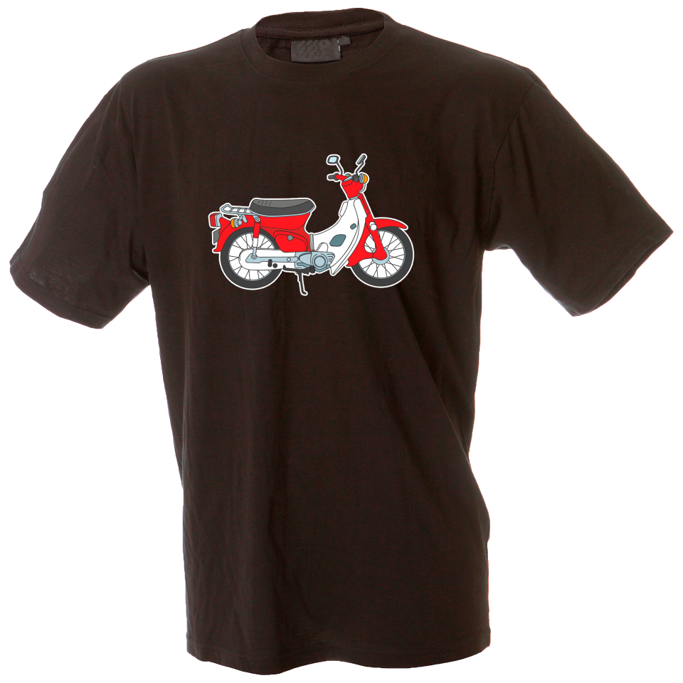 Camiseta hombre vespa roja