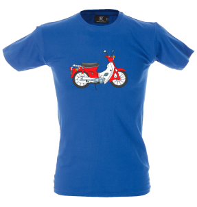 Camiseta hombre vespa roja