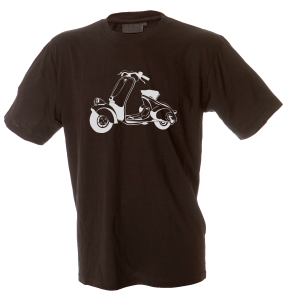 Camiseta hombre vespa sillín bajo
