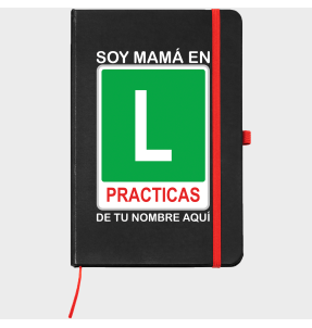 Bloc de notas A5 para el día de la madre diseño En prácticas