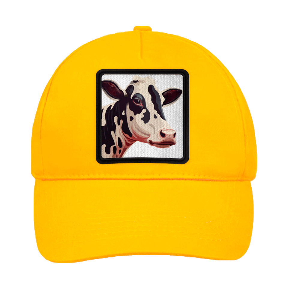 Gorra infantil con parche Vaca