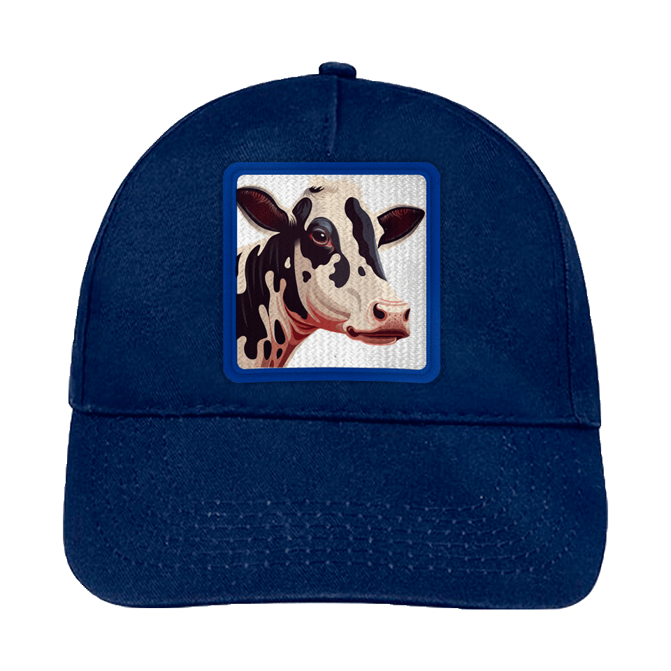 Gorra infantil con parche Vaca