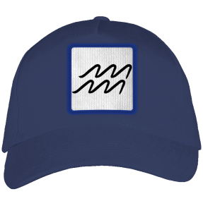 Gorra adulto con parche Símbolo Acuario