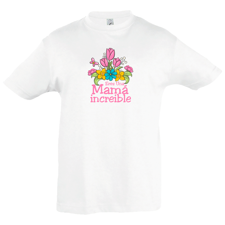 Camiseta infantil mamá increíble