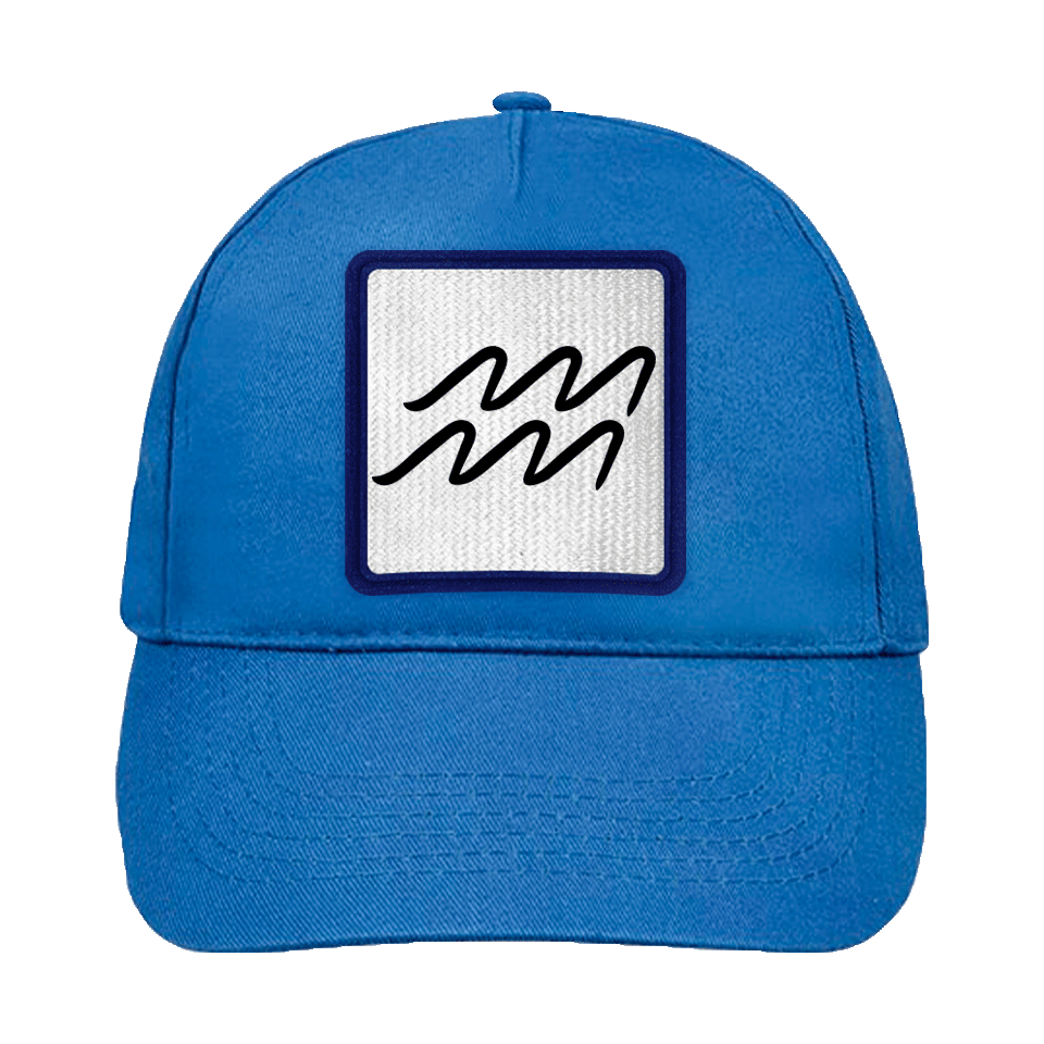 Gorra infantil con parche Símbolo Acuario