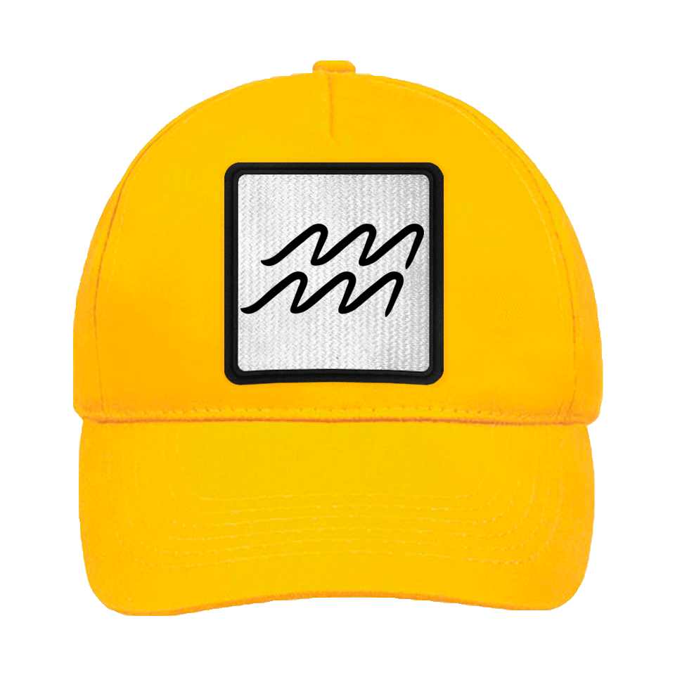 Gorra infantil con parche Símbolo Acuario