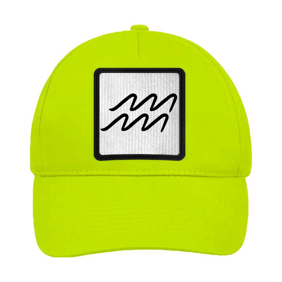 Gorra infantil con parche Símbolo Acuario