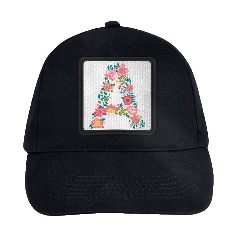 Gorra infantil con parche Letra A