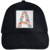 Gorra infantil con parche Letra A