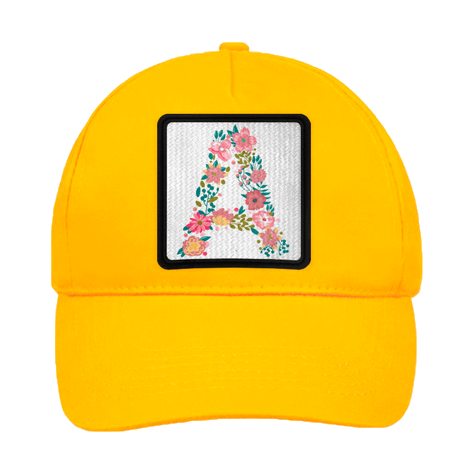 Gorra infantil con parche Letra A