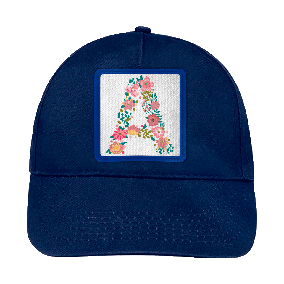 Gorra infantil con parche Letra A