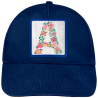 Gorra infantil con parche Letra A