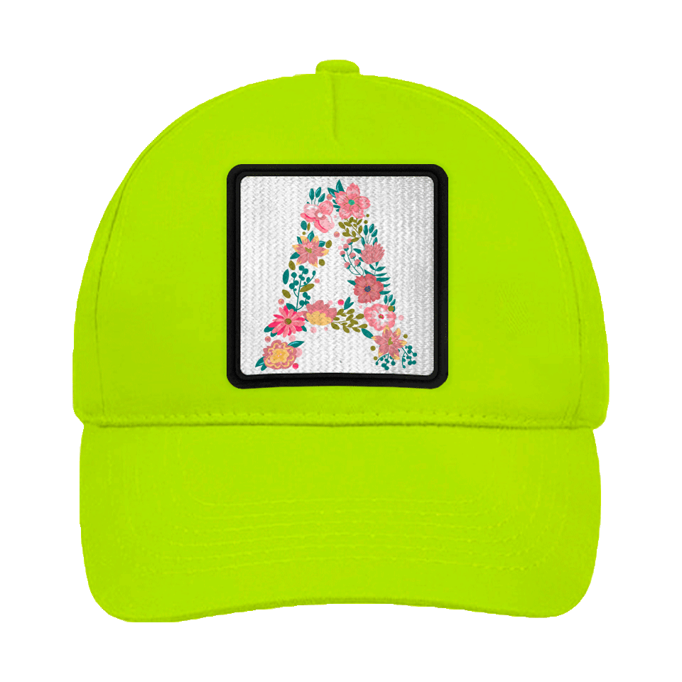 Gorra infantil con parche Letra A