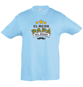 Camiseta infantil mejor papá del mundo