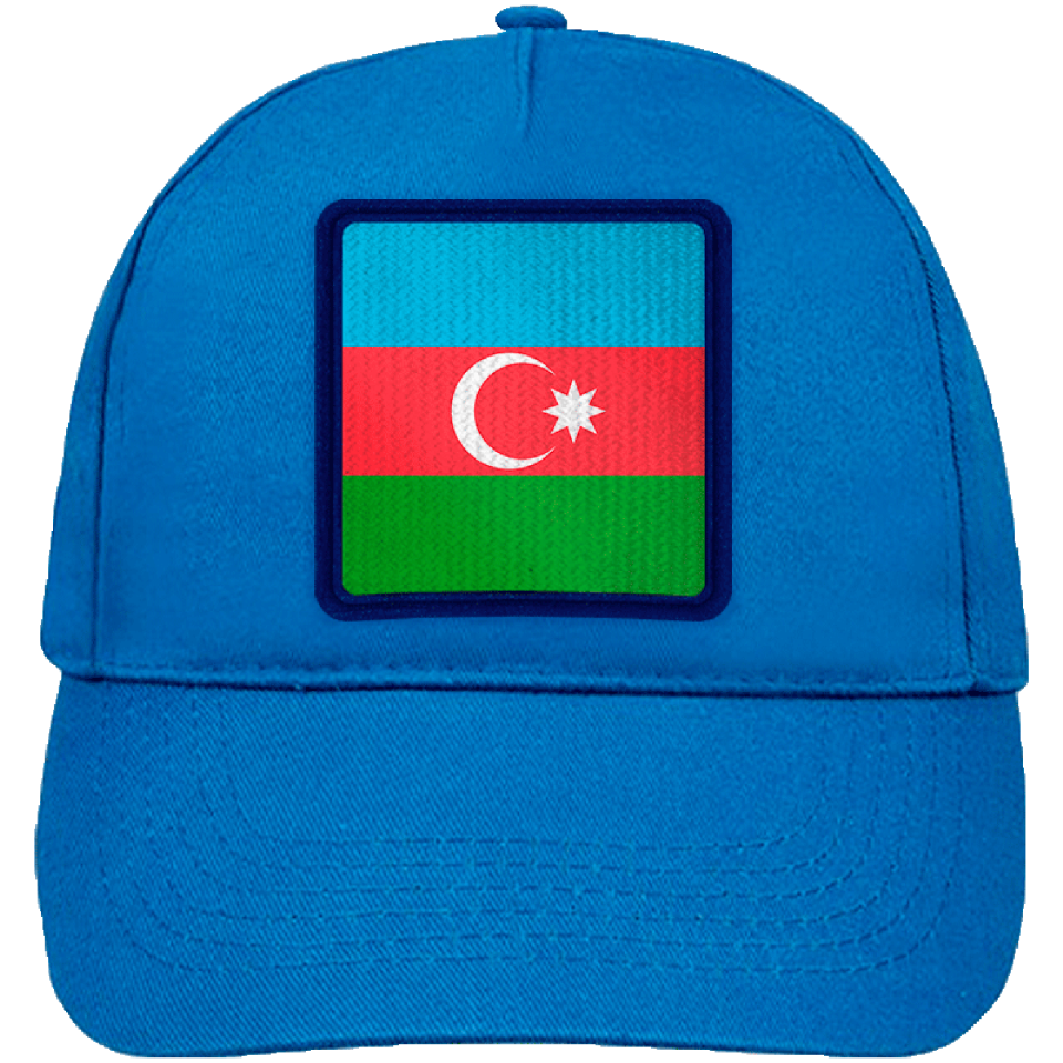 Gorra infantil con bandera Azerbaiyan