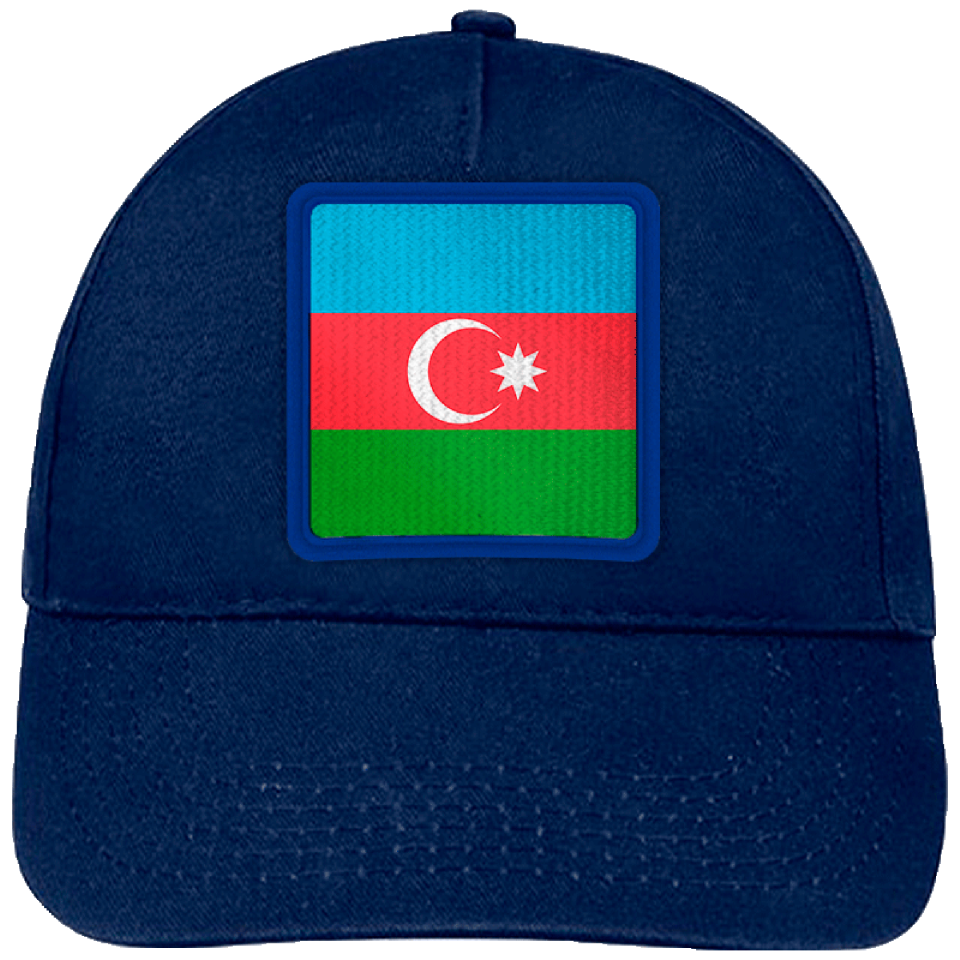 Gorra infantil con bandera Azerbaiyan