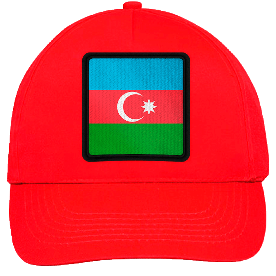 Gorra infantil con bandera Azerbaiyan