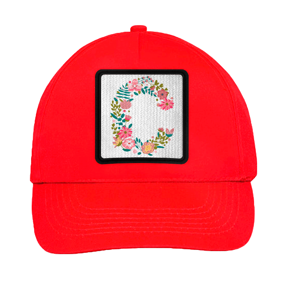 Gorra infantil con parche Letra C