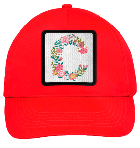 Gorra infantil con parche Letra C