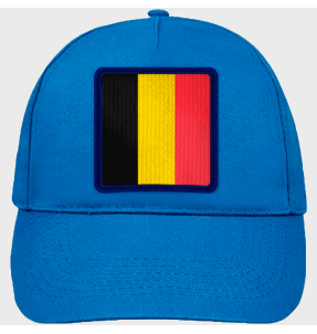Gorra infantil con bandera Bélgica