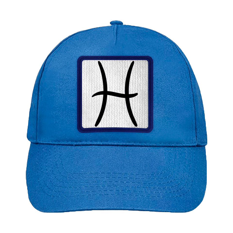 Gorra infantil con parche Símbolo Piscis