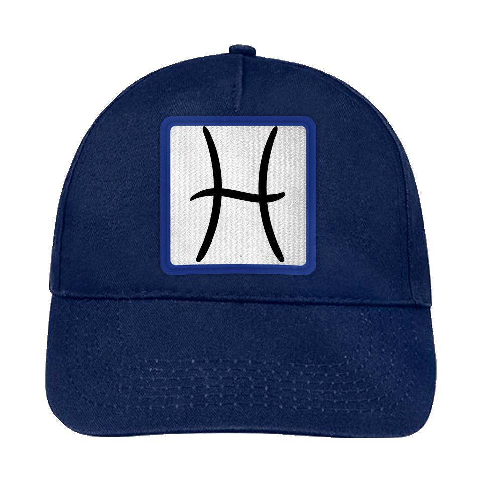 Gorra infantil con parche Símbolo Piscis