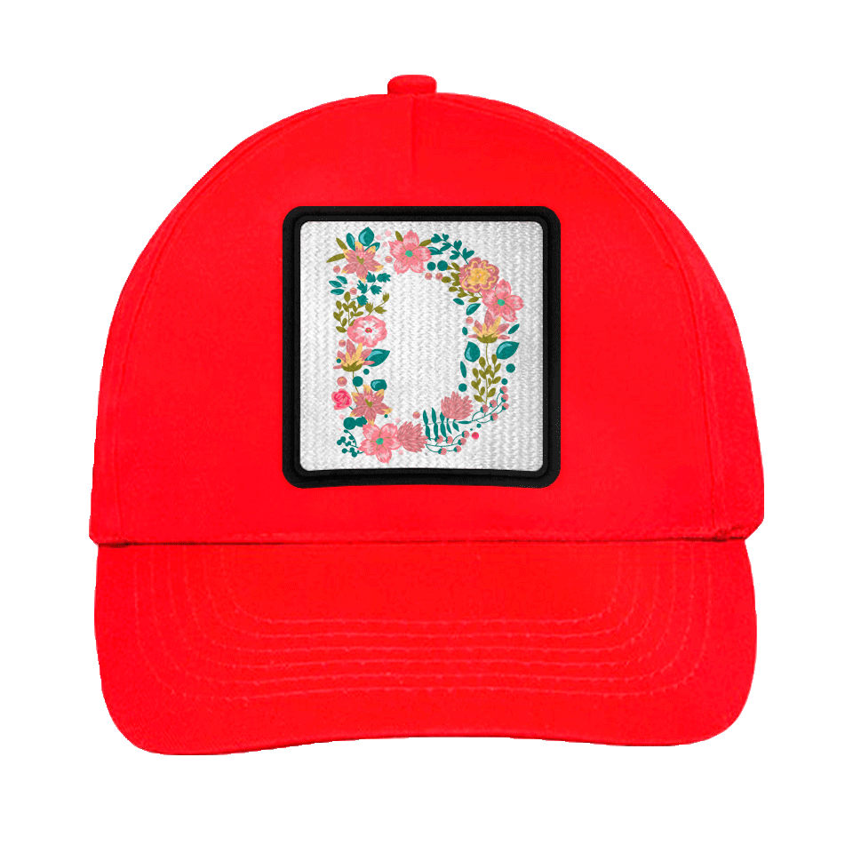 Gorra infantil con parche Letra D