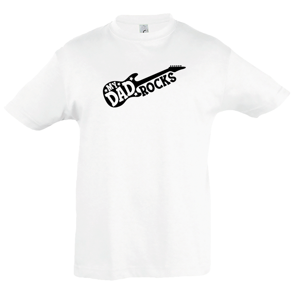 Camiseta infantil my dad rocks