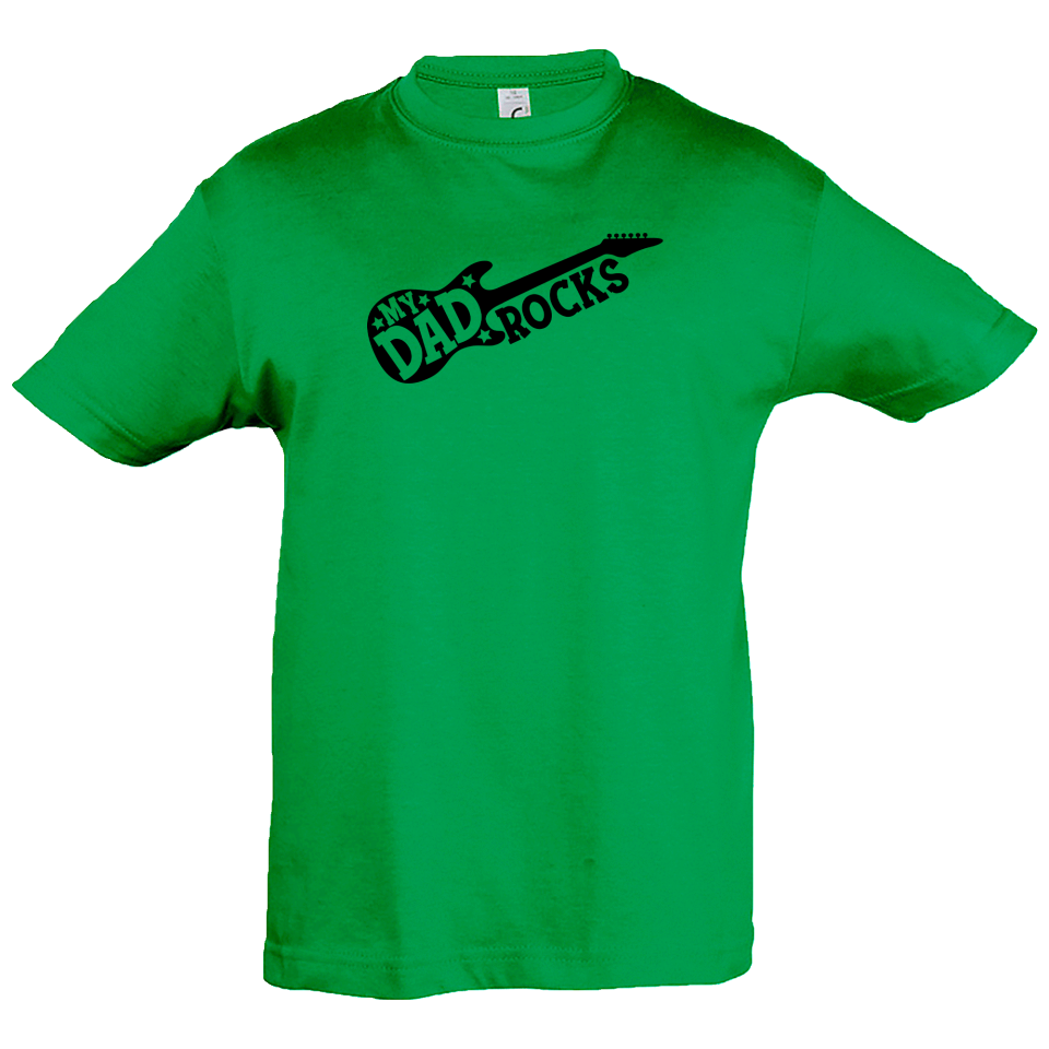 Camiseta infantil my dad rocks