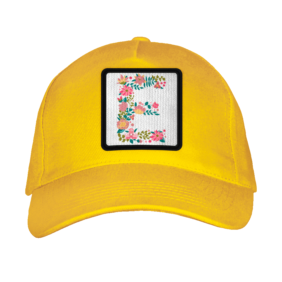 Gorra adulto con parche Letra E