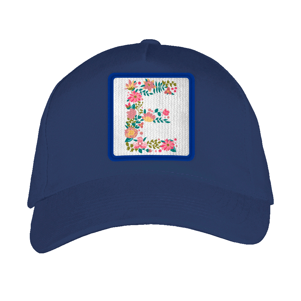 Gorra adulto con parche Letra E