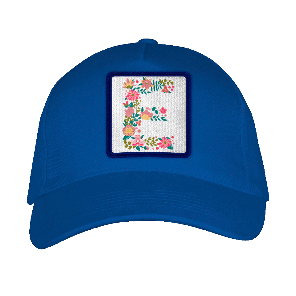 Gorra adulto con parche Letra E
