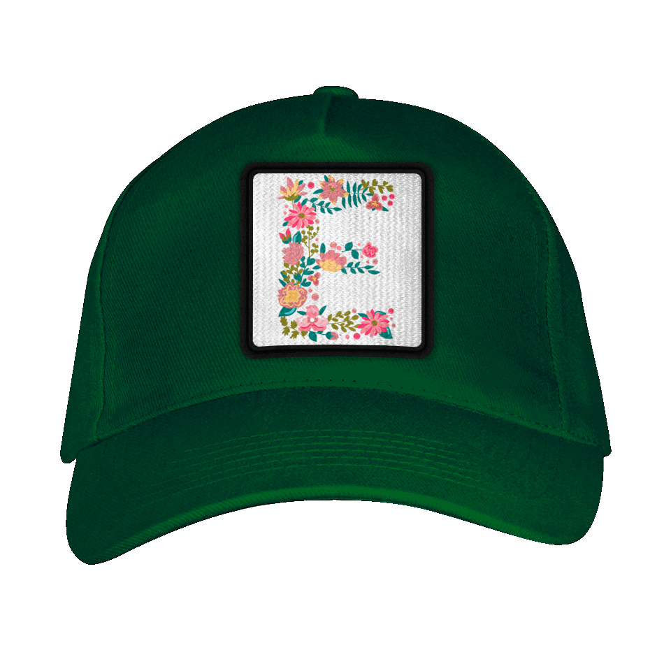 Gorra adulto con parche Letra E